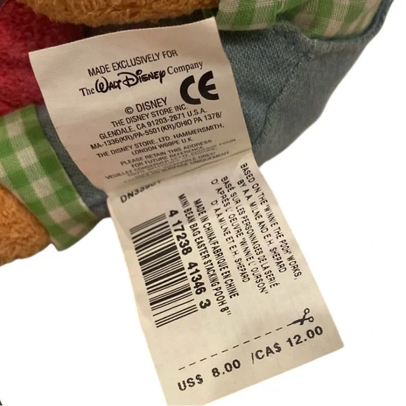 Disney Pooh & Piglet lot of 6 plush 6โ-11โ - Picture 7 of 16